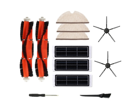 Cepillo principalFiltro de carbón activadoCepillo lateral de 5 brazosRagCepillo de limpiezaDestornillador para Xiaomi Roborock S50 S51 S55
