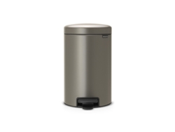 Cubo de Basura BRABANTIA 113628 (12 l - Plateado)