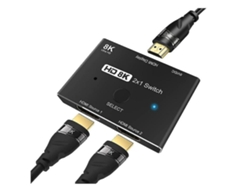 Adaptador De Conmutador Hdmi 2.1 Versión 8K YIZHOOD Inf032 Negro