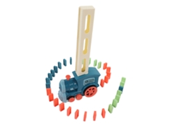 Divertido Juguete Educativo De Tren Eléctrico Automático Para Niños - Azul