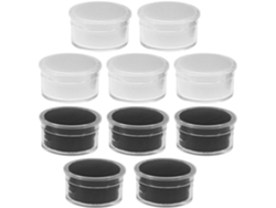 Almacenamiento Joyas 10 Piezas Organizador Espuma Plástico Pequeñas Vitrinas Piedras Preciosas Gemas Compacta