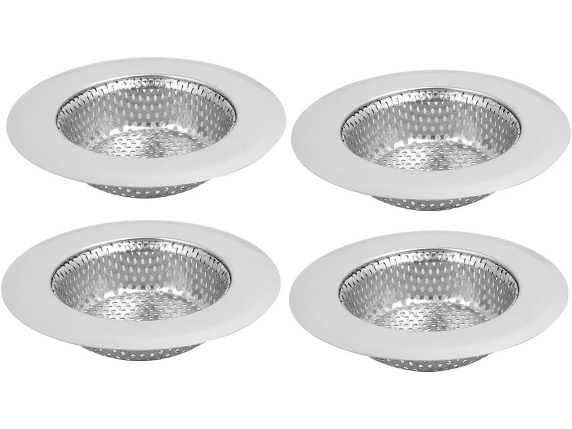 Juego De 4 Filtros De Desagüe De Acero Inoxidable De 4