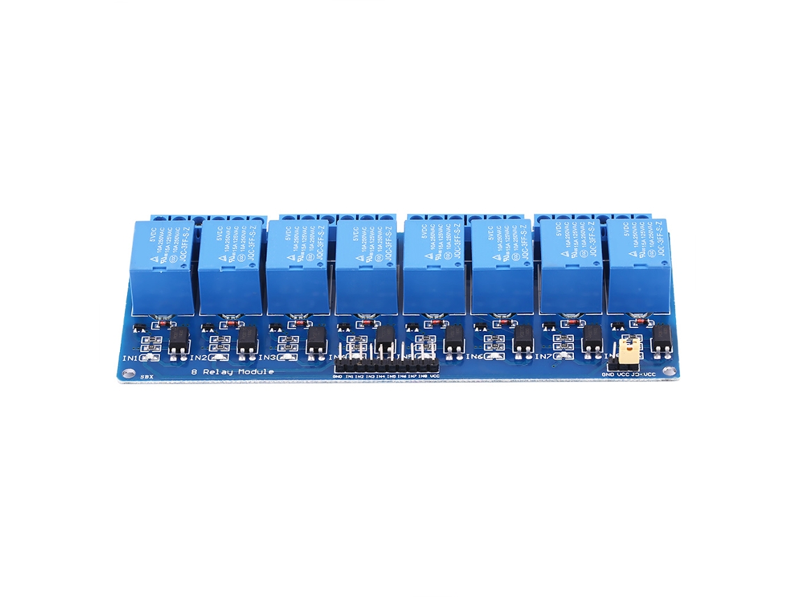 Módulo De Relés De 8 Canales Y 5 V Con Aislamiento Óptico Para Cargas De 10 A Ac250v/dc30v