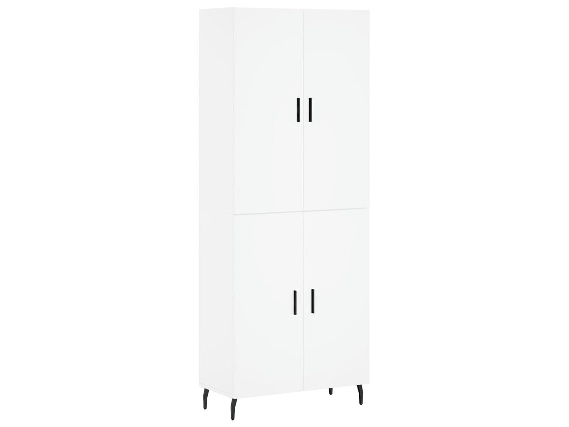 Aparador Alto VIDAXL Blanco Madera contrachapada (69,5x34x180 cm)