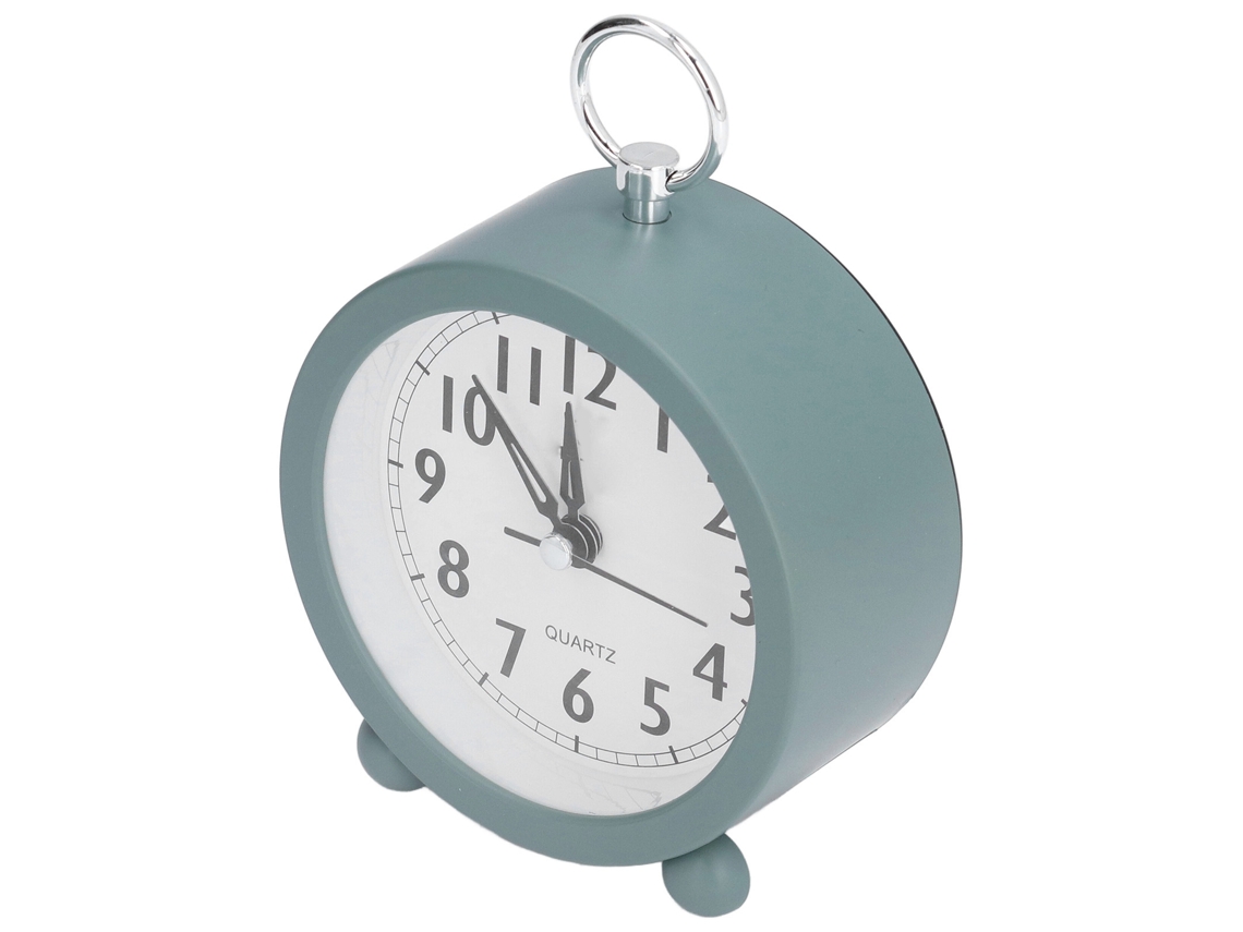 2026kinway Hore-reloj De Mesa Estilo Mediterráneo Simple Alarma Fuerte Sin Tictac No Radiante Alta Precisión Reloj De Escritorio