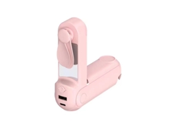 Mini Ventilador De Bolsillo Usb Plegable Y Portátil - Rosa