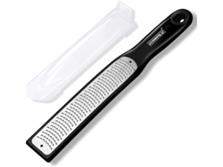 Rallador De Acero Inoxidable Multifuncional Para Limón Naranja Queso Coco Con Cubierta Protectora Y Contenedor Negro