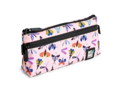 Estuche portátil plano con 2 rejillas de fácil apertura. Grafoplás de mariposa