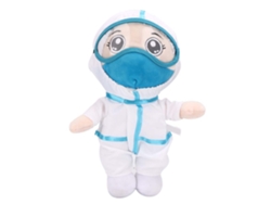 Muñeco de peluche de médico de 25 cm, muy realista y suave, ideal como regalo.