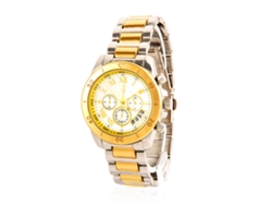 Reloj Analógico De Cuarzo Para Mujer Con Brazalete De Aleación De Oro Y Plata: El Regalo Perfecto.