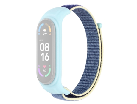 Correa de Silicona ajustable anti-perdida para Xiaomi Mi Band 3/Band 4/Band 5/Band 6/Band 7 - azul hielo