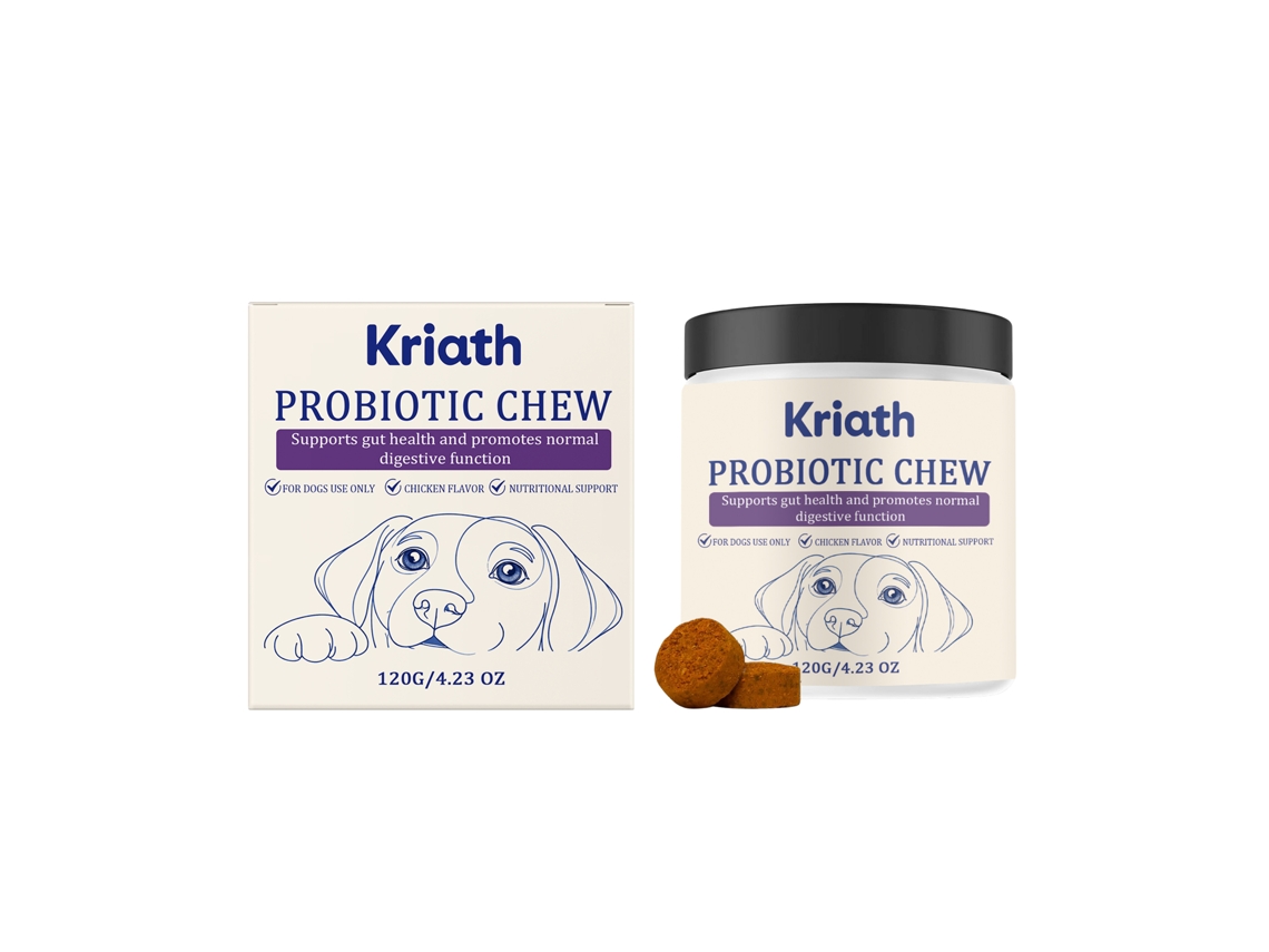 Comprimidos probióticos masticables Kriath para perros