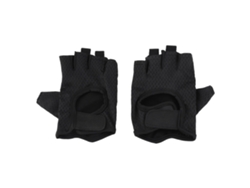 Guantes de entrenamiento transpirables y antiadherentes para levantamiento de pesas y gimnasia, para mujer, color negro.