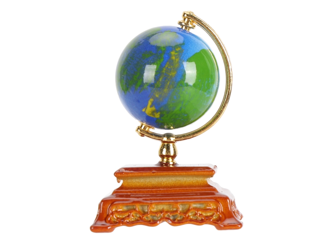 Globo Terráqueo En Miniatura A Escala 1:12, Accesorio Decorativo Para Casa De Muñecas