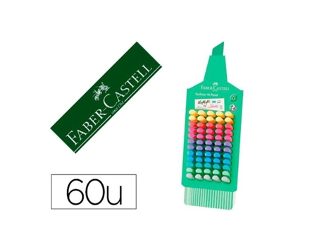 Marcador Fluorescente FABER-CASTELL 254633 (1 unidad - 60 unidades - 60 Piezas)