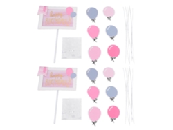 2 Piezas De Letras Rosas Para Tarta De Cumpleaños, Ideales Para La Decoración De Fiestas De Niñas.