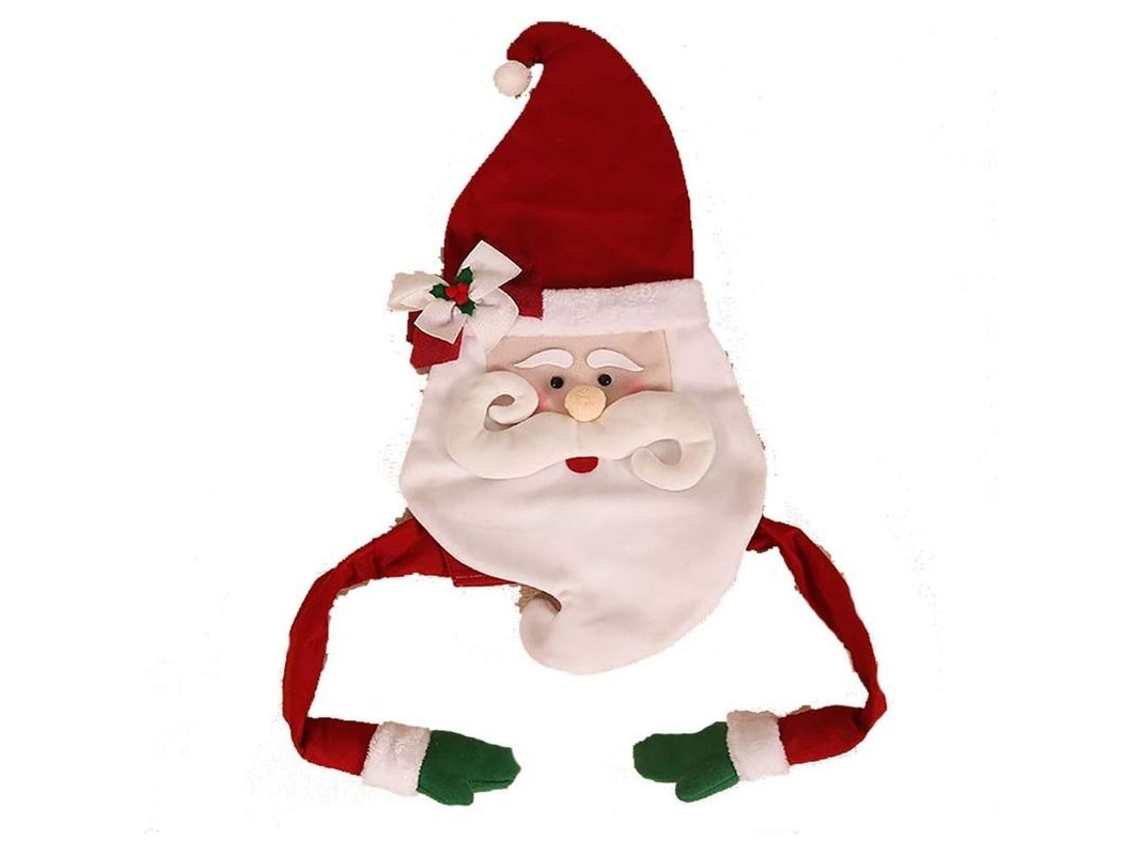 Adornos Navideños Artesanales De Papá Noel Y Ciervos Para La Cima Del Árbol - Decoraciones Navideñas De Huggers