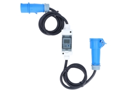 Enchufe Cee De 3 Pines 16a 220-250v Con Medidor Digital Lcd De Electricidad Para Rv Y Coche Eléctrico