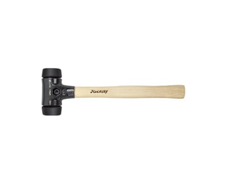 WIHA Martillo De Cara Blanda Safety De Dureza Media/Dureza Media Con Mango De Madera Hickory, Cabezal Redondo (26433)