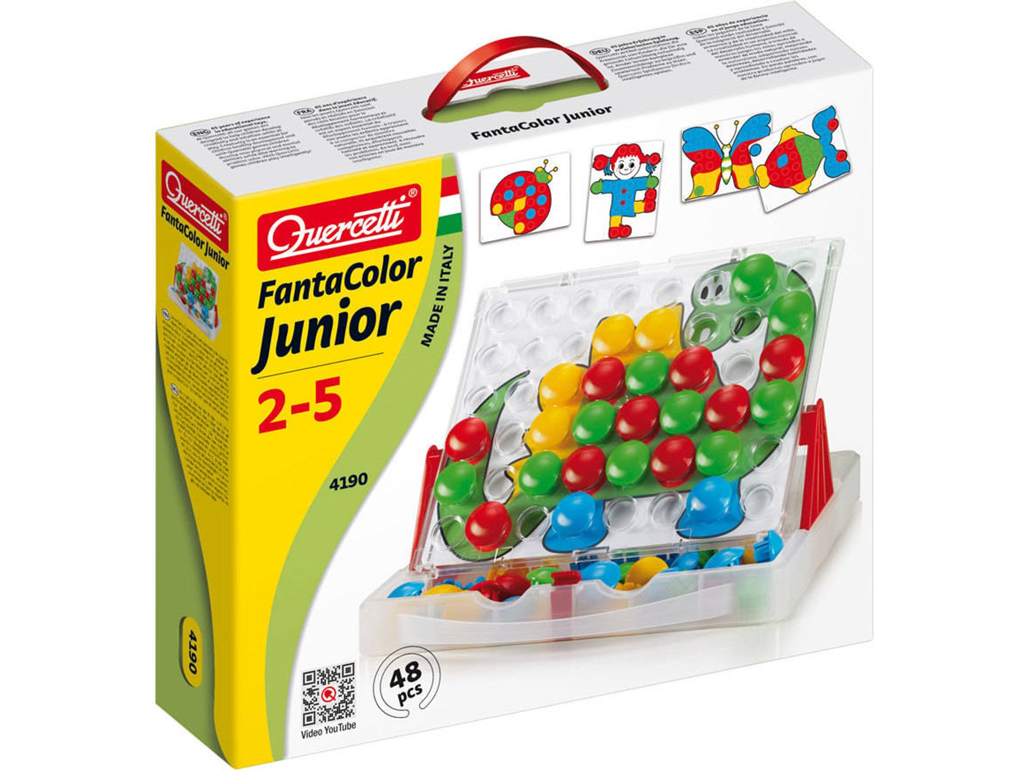 Juego Educativo QUERCETTI First Toys Fantacolor Junior 48 pz (Edad Mínima: 2 Años - 34 x 29 x 7 cm)