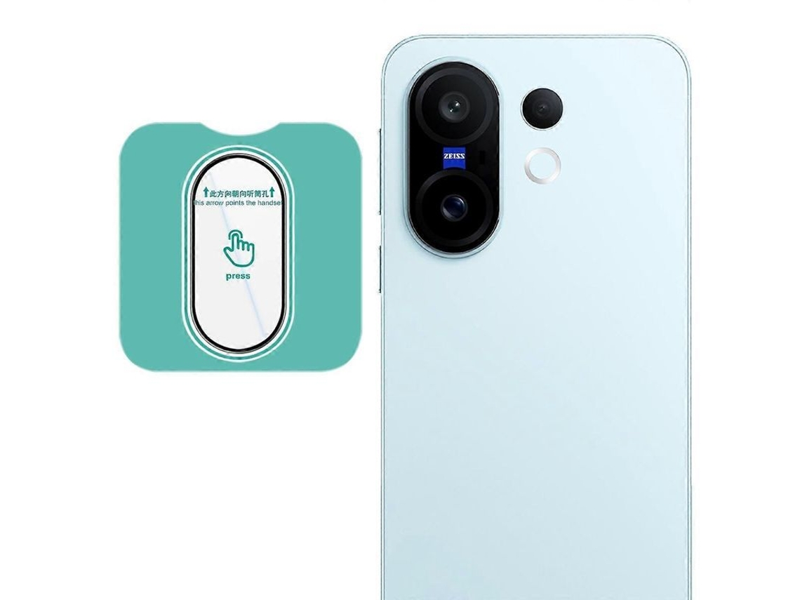 Protector De Lente De Cámara De Vidrio Templado Para Vivo X200 Fe 5g Con Marco Autoajustable (negro)