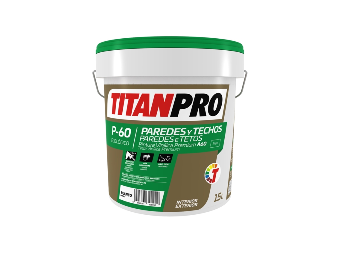 Titanpro P-60 White Mate A60 15L