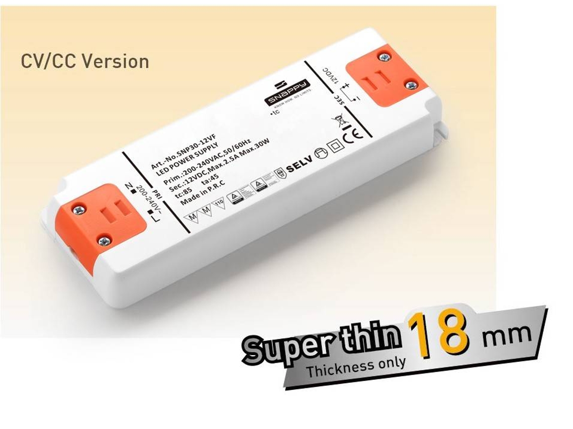Ultra Slim 12V 30W Fuente de alimentación IP20