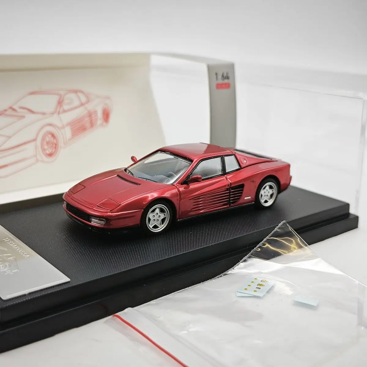 (vermelho) Miniatura De Carro Em Liga Metálica Na Escala 1:64, Modelo De Carro De Brinquedo Para Crianças.