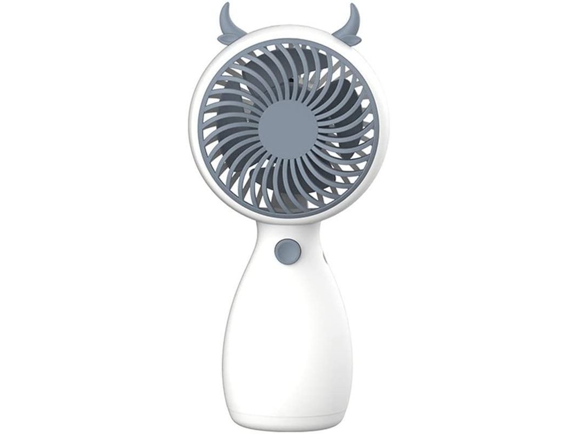 Mini Ventilador Usb Portátil Con Un Bonito Diseño De Lazo Para Estudiantes, Recargable, Blanco, 1 Unidad.