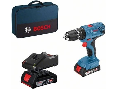 Kit de Herramientas BOSCH Gsb 18V-21 + 2xGba 18V 2.0Ah + Gal 18V-40