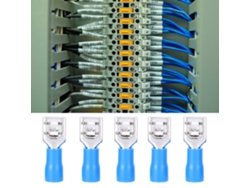 2026-as-conector De Cable Fdd2-250 Terminal De Empalme Rápido Latón Azul Accesorios Eléctricos 1000 Piezas
