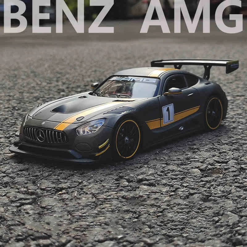 (gris) Modelo De Coche De Aleación A Escala 1:24 Y Coche De Juguete