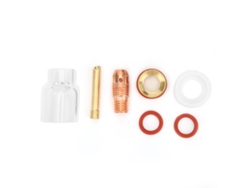 Kit De Boquilla De Vidrio Con Lente De Gas Y Mandril Para Antorcha Tig - 9/20 1/16 3/32 1/8 Pulgadas De Tungsteno