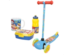 La Patrulla Canina Pack Infantil Patinete + Set Desayuno Con Taza, Fiambrera Y Botella