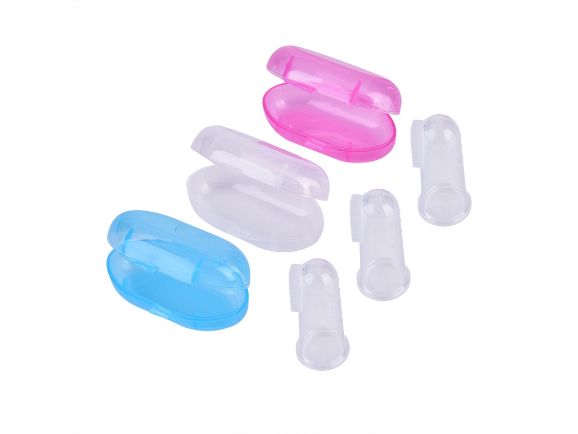Cepillo De Dientes De Silicona Para Bebés Con Tapa Para La Higiene Bucal Infantil.