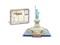 Puzzle de cartón 3D de la Estatua de la Libertad en Nueva York. 32 piezas.