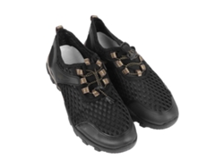 Zapatillas Deportivas Para Hombre, De Malla Transpirable, Ligeras, Para Caminar Y Correr, Negras, Talla 40.