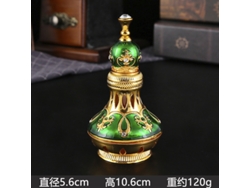 (verde Dorado) Frascos Dispensadores De Perfume De Vidrio Exquisitamente Decorados