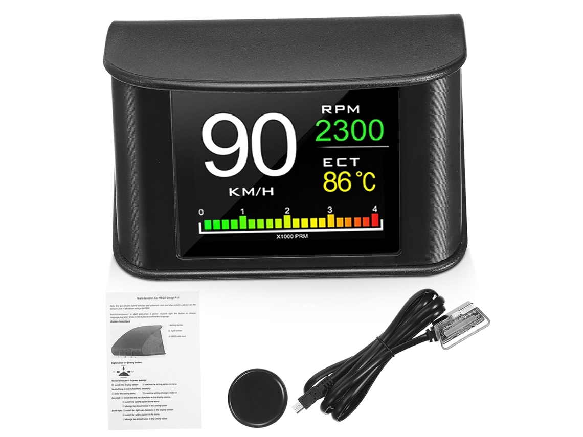 Pantalla Lcd Portátil Para Coche, Velocímetro Digital, Pantalla Gps Y Navegación Sencilla.