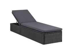 Sillón de mimbre negro y gris oscuro de DKD HOME DECOR