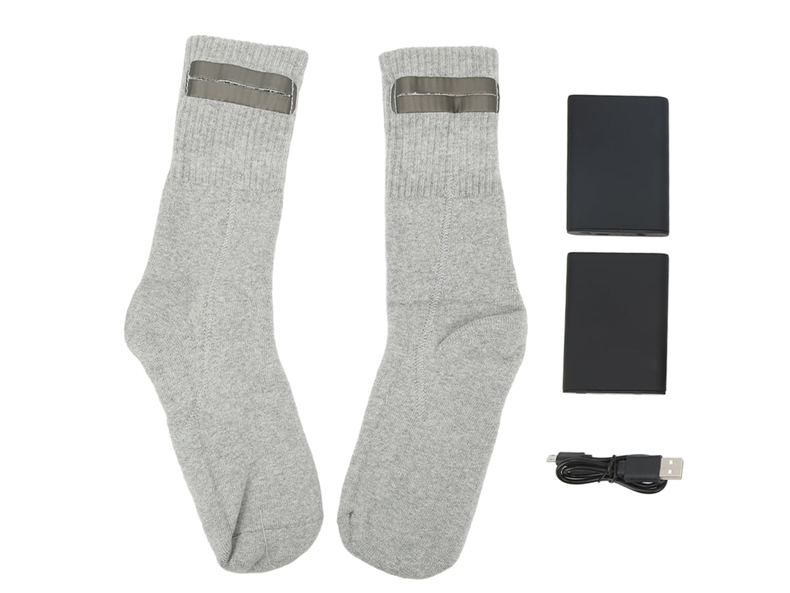 Calcetines Eléctricos Calentados De Algodón Talla Única Para Invierno Esquí Caza Campamento Batería