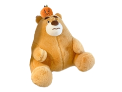 Adorable osito de peluche sentado, suave y cómodo, bonito adorno, naranja, 35 cm, modelo 2026.