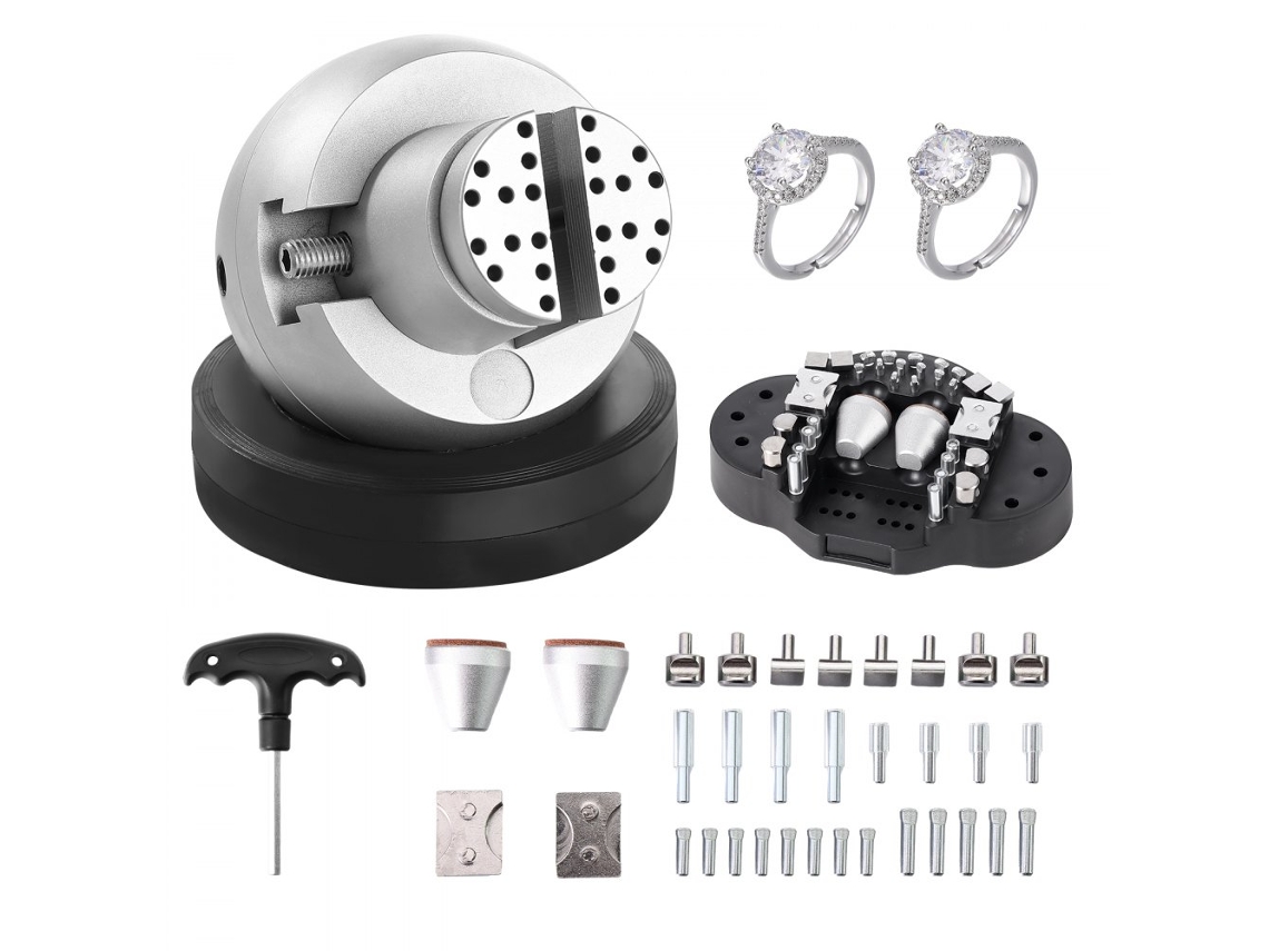 Torno de grabado con bola de 127 mm y accesorios para joyería Tekmaquinas