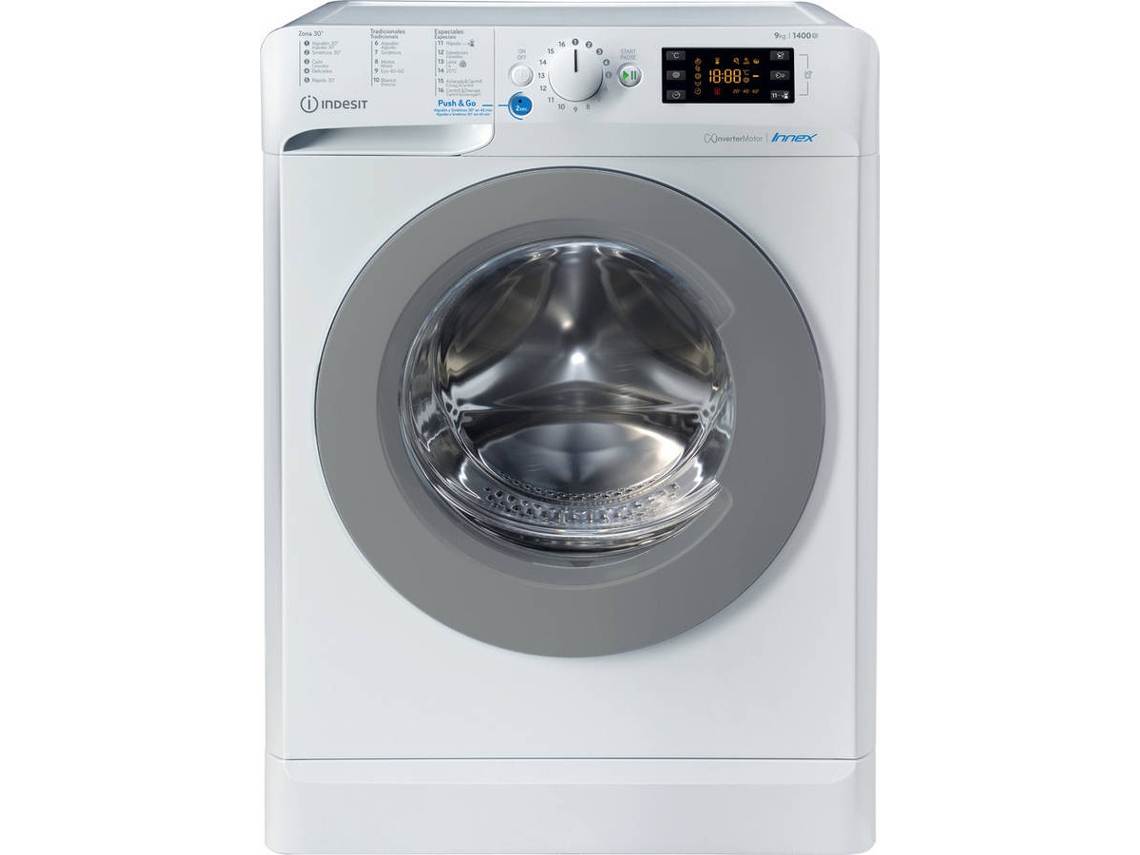 Lavadora INDESIT BWE 91496X WS SPT N (9 kg - 1400 rpm - Blanco)