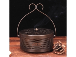 Soporte Portátil De Hierro Antiguo Para Espirales Antimosquitos Con Tapa Ignífuga Para El Hogar Y El Camping.