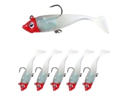 2026rebe-5pcs 18.5g 10cm Señuelo Luminoso Paddle Tail Bait Con 2 Anzuelos Para Bass Trout Agua Dulce Salada
