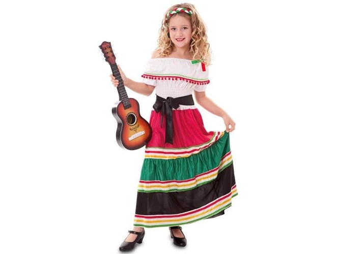 Disfraz de Niña DISFRAZZES Mariachi Mexicana (Talla: 5 a 6 años)