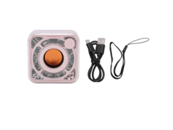 Altavoz Bluetooth Portátil De 3 W Con Sonido Potente, Graves Profundos Y Luces Coloridas Transparentes, Ideal Para Fiestas Y Viajes.
