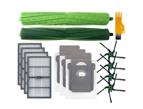 Kit de aspiradora para iRobot Roomba S9 s9 s9 Plus (9550), cepillo de rodillo principal, cepillos laterales, bolsa dut, piezas del filtro hepa