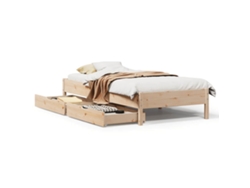 Maison Exclusive - Estructura De Cama Sin Colchón Madera Maciza Pino 75x190 Cm